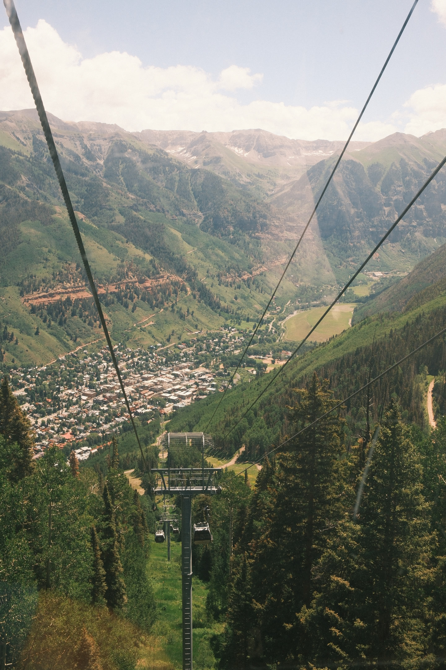 Mountain views from the gondola.